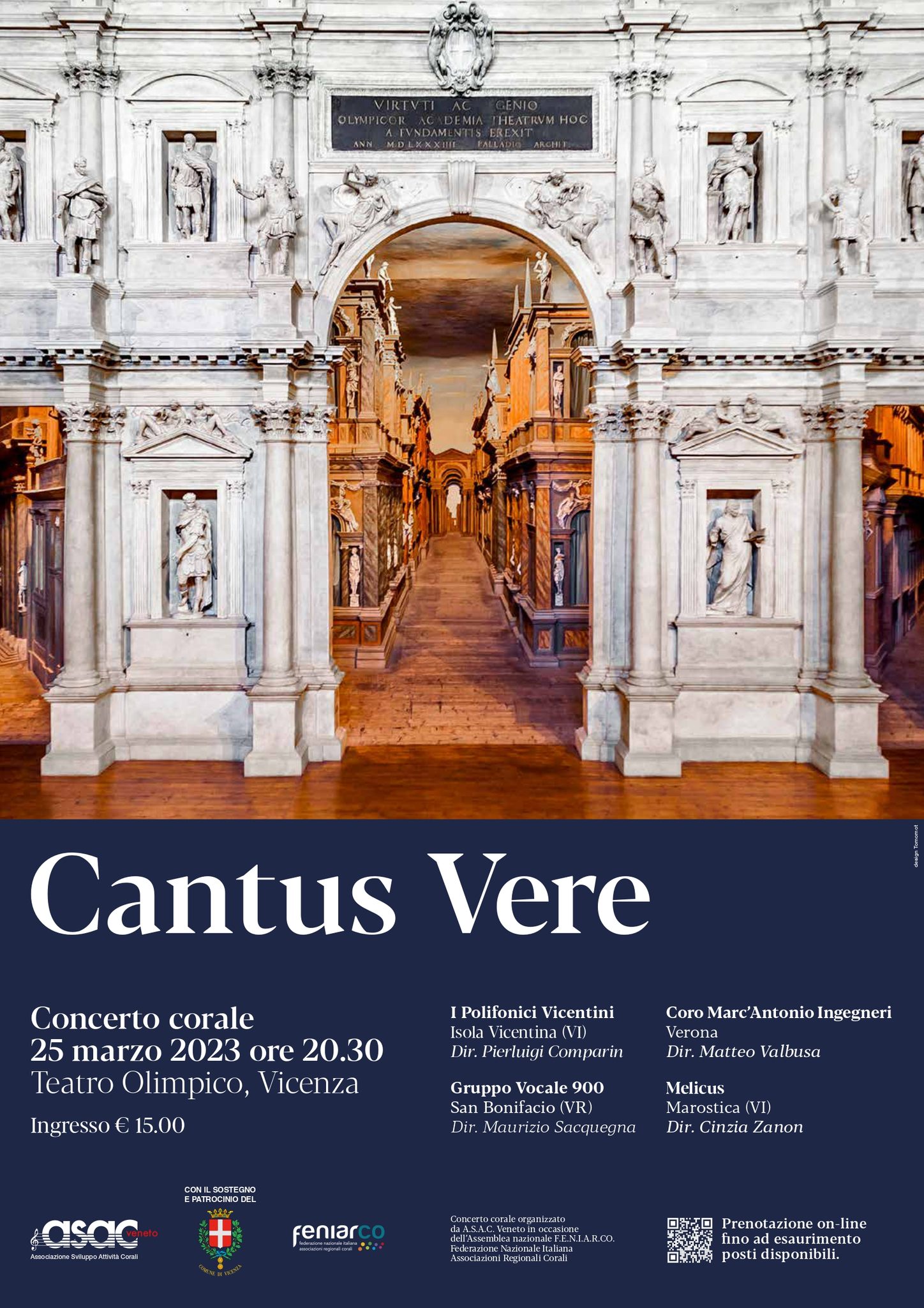 Cantus Vere - 25 Marzo 2023 - Teatro Olimpico di Vicenza